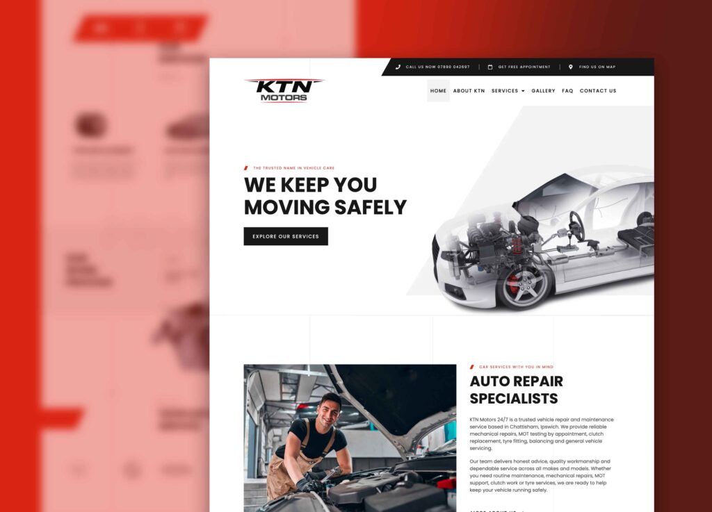 A Modern Automotive Website Built to Keep Customers Moving